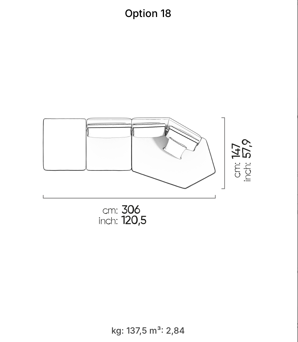 Divano Modulare Loft – Composizione 15