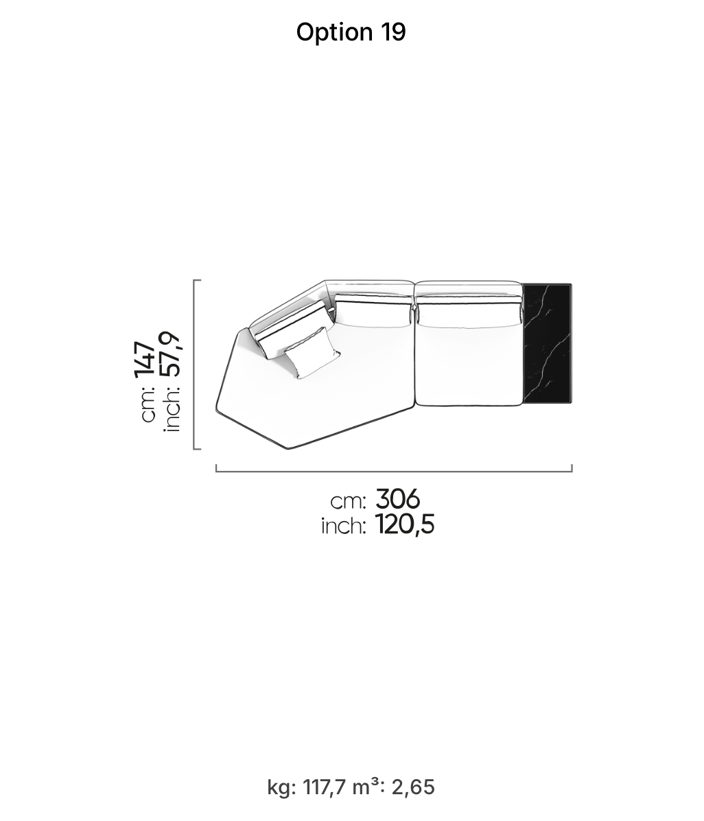Divano Modulare Loft – Composizione 16