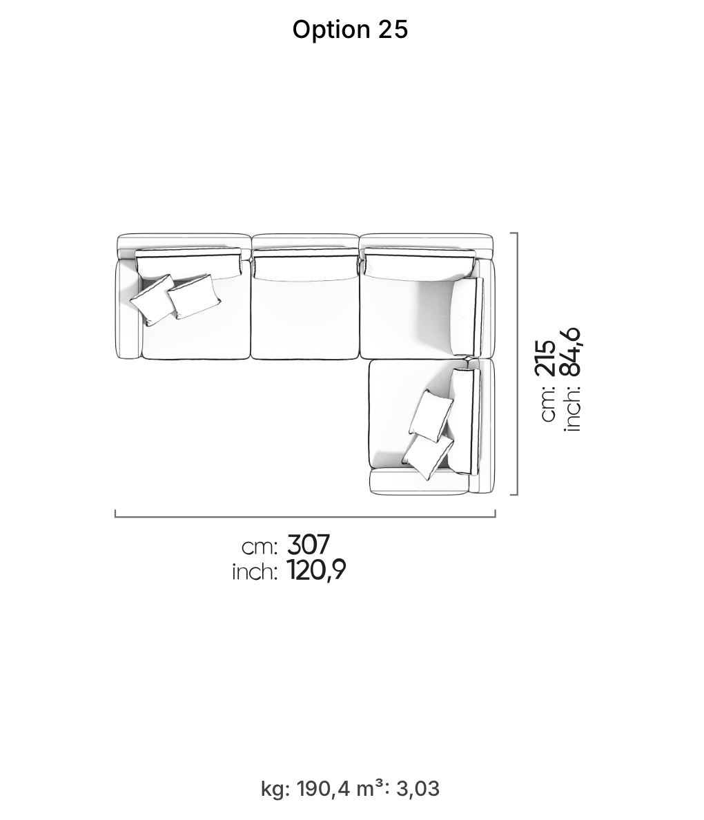 Divano Modulare Loft – Composizione 21