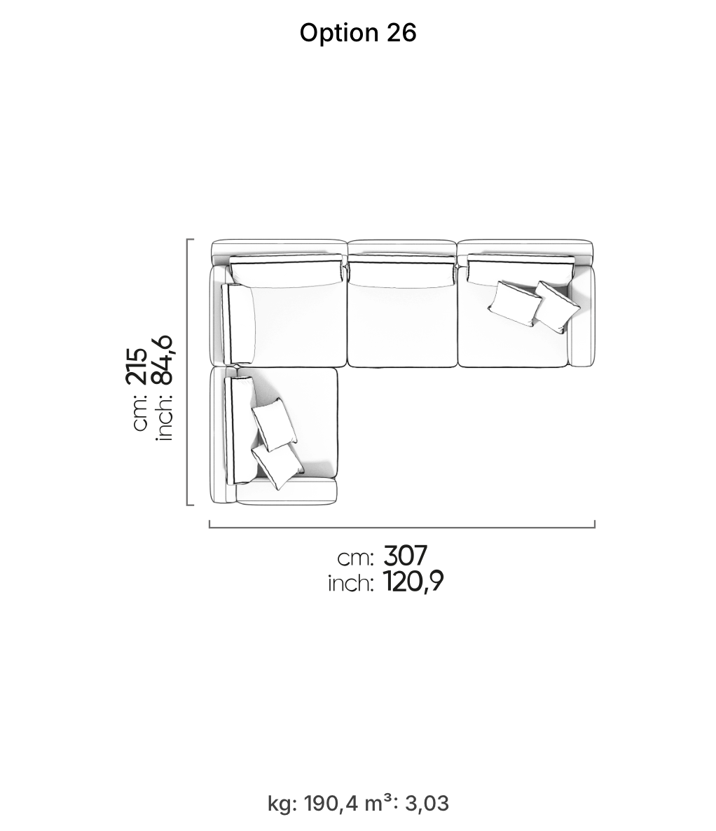 Divano Modulare Loft – Composizione 22
