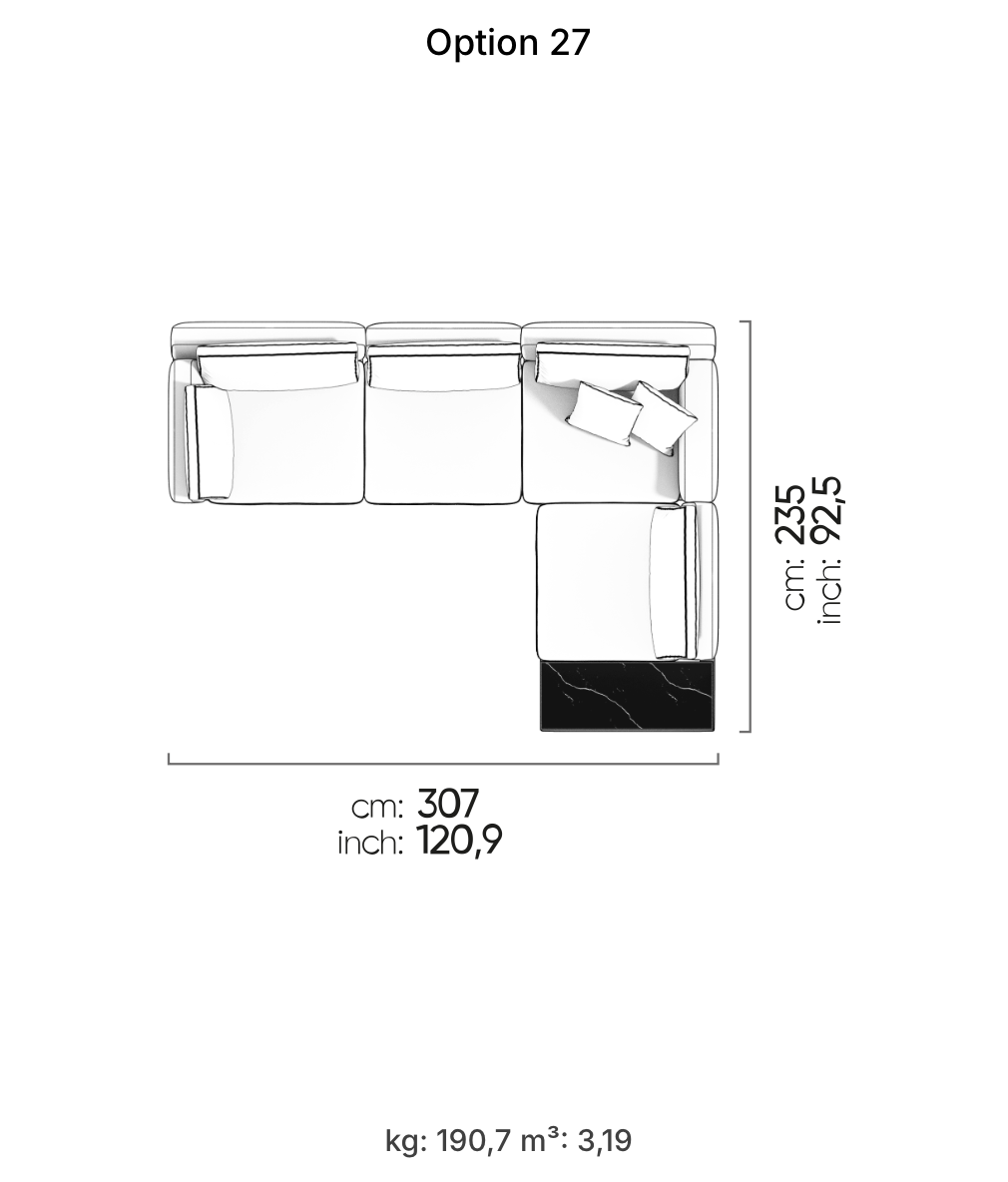 Divano Modulare Loft – Composizione 23
