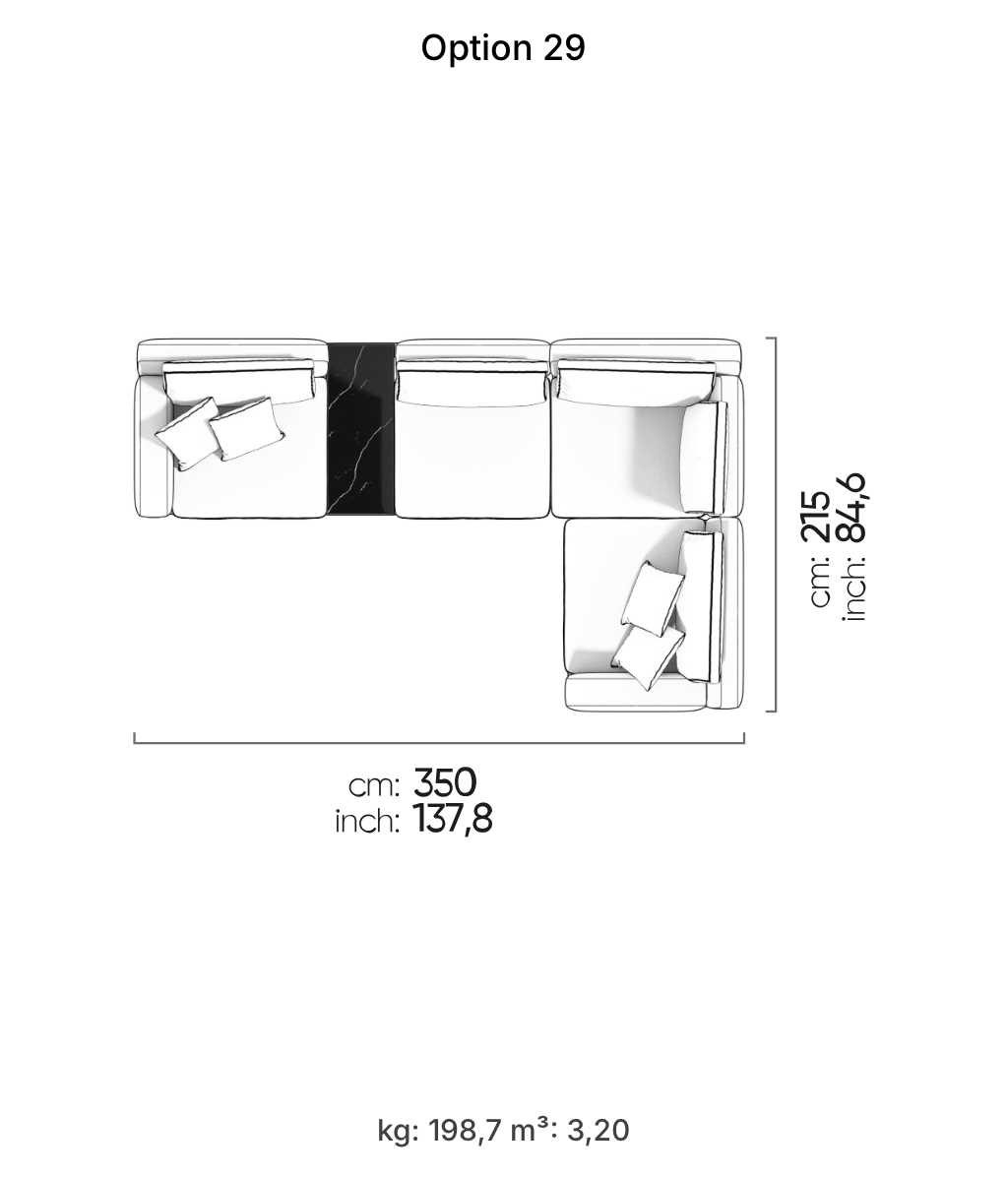 Divano Modulare Loft – Composizione 25