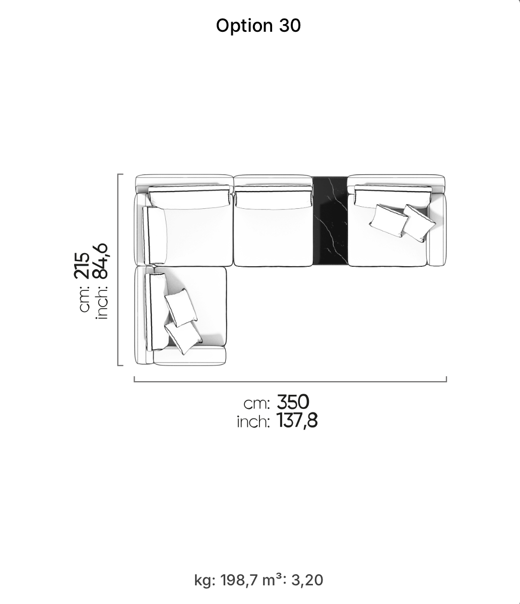 Divano Modulare Loft – Composizione 26