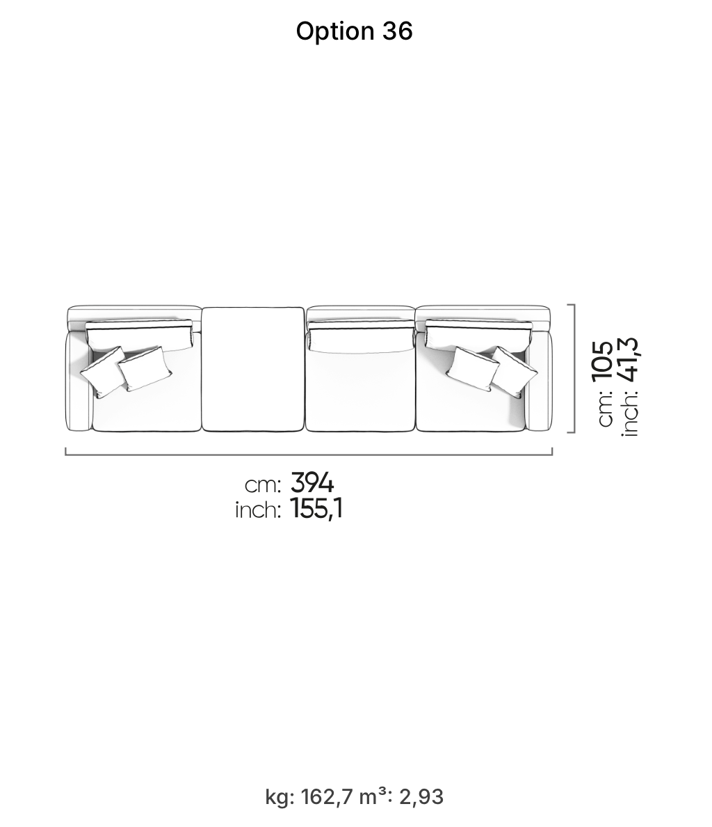 Divano Modulare Loft – Composizione 31