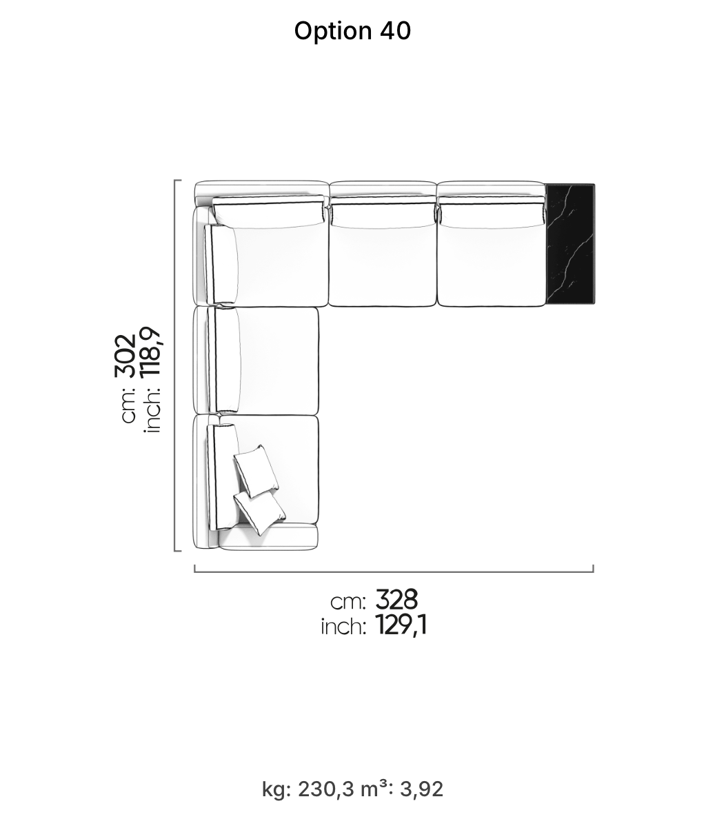 Divano Modulare Loft – Composizione 34