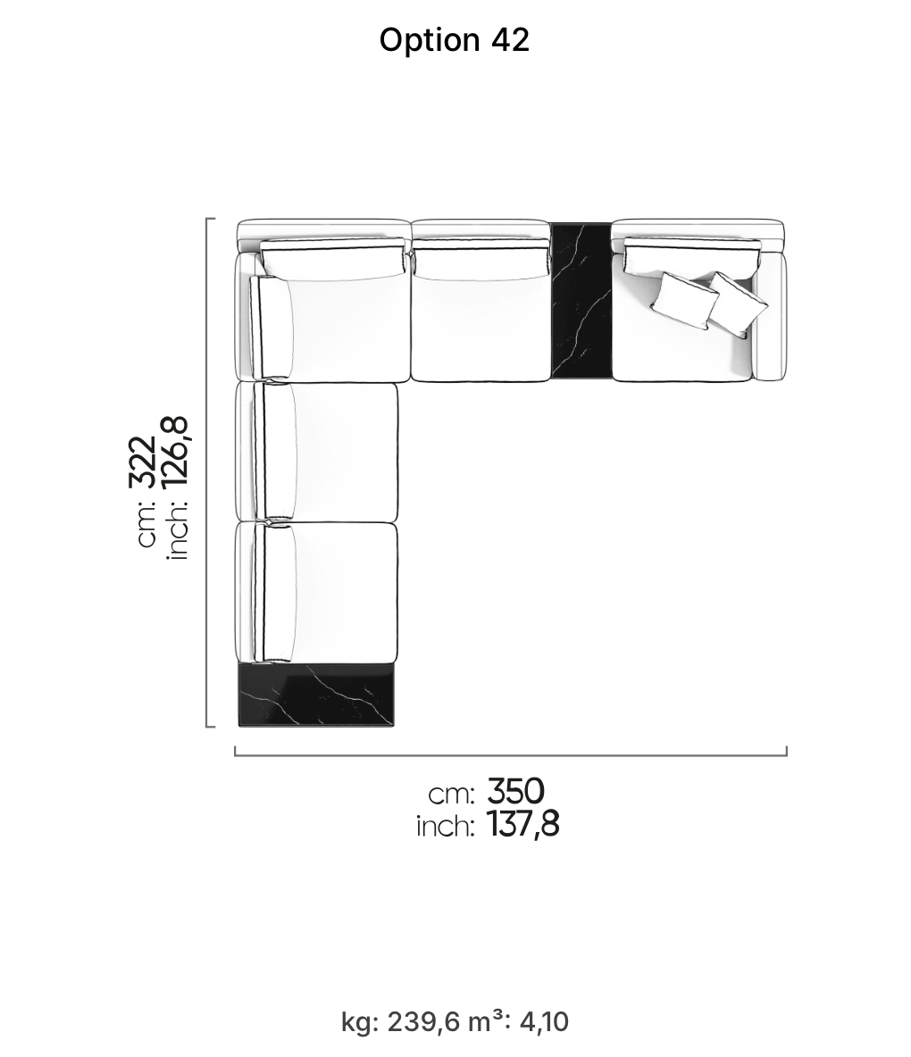 Divano Modulare Loft – Composizione 35