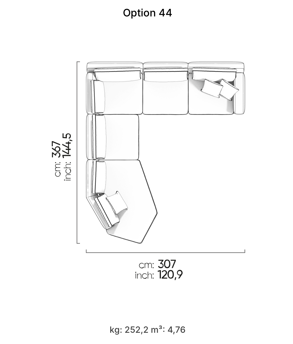 Divano Modulare Loft – Composizione 37