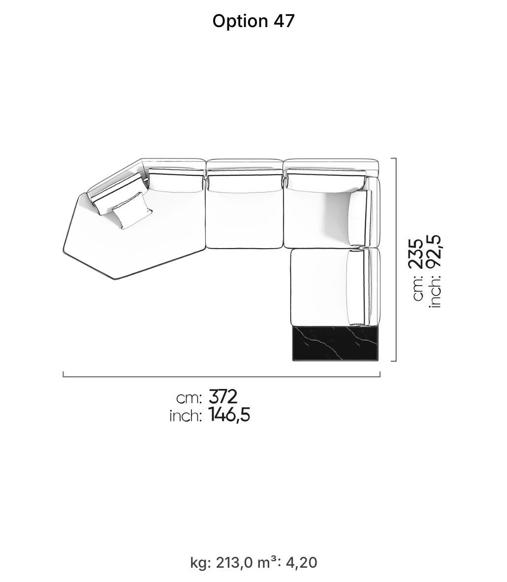 Divano Modulare Loft – Composizione 40