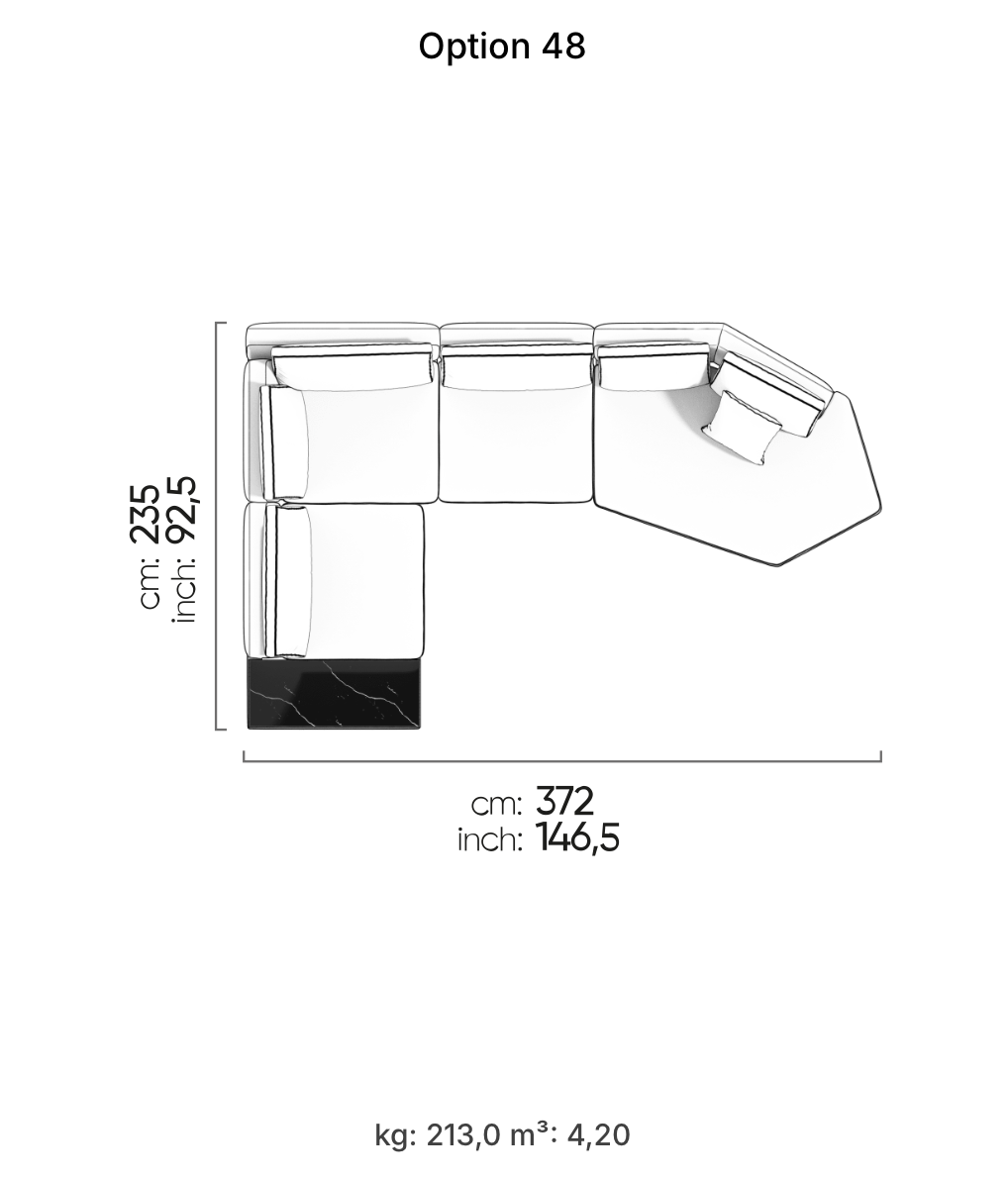 Divano Modulare Loft – Composizione 41