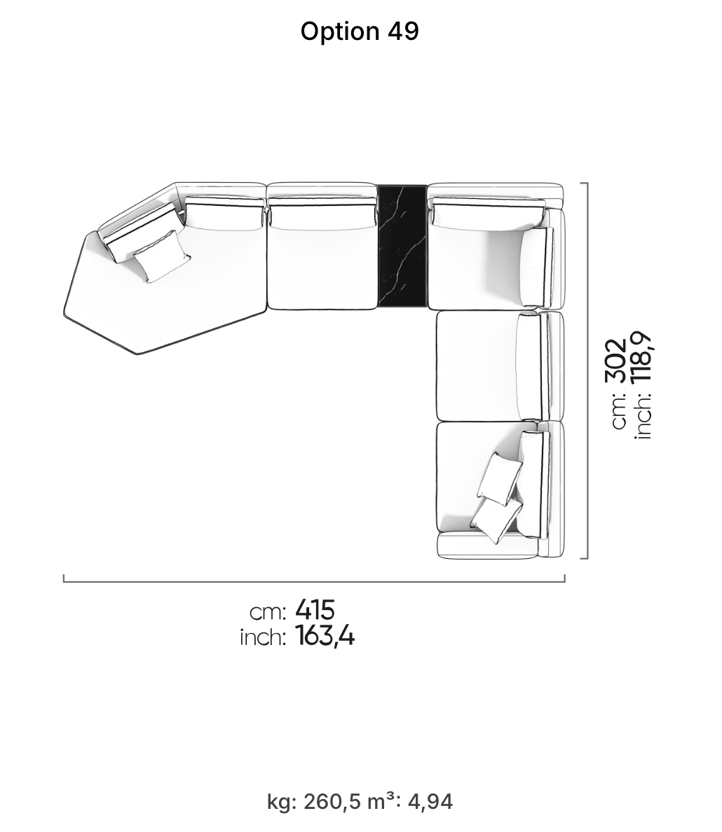 Divano Modulare Loft – Composizione 42