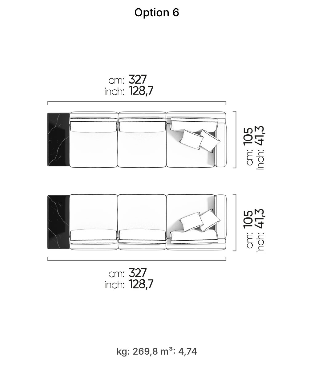 Divano Modulare Loft – Composizione 5