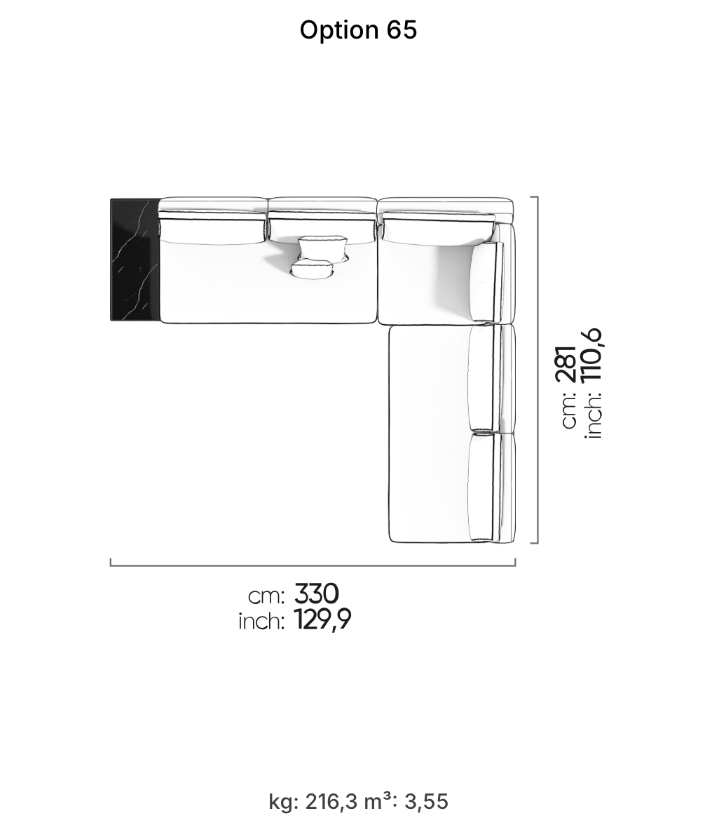 Divano Modulare Loft – Composizione 54