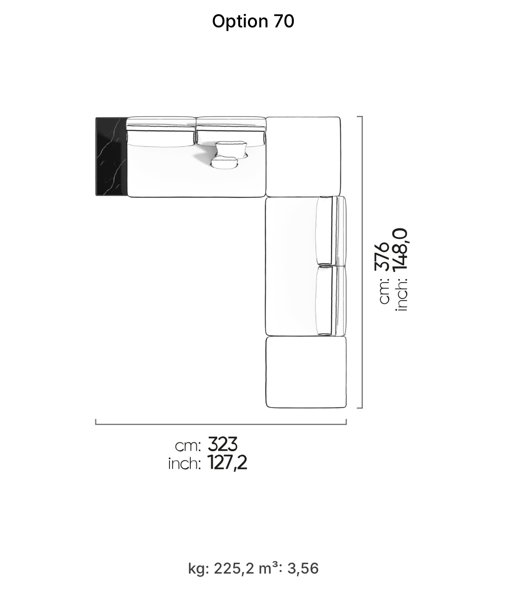 Divano Modulare Loft – Composizione 59