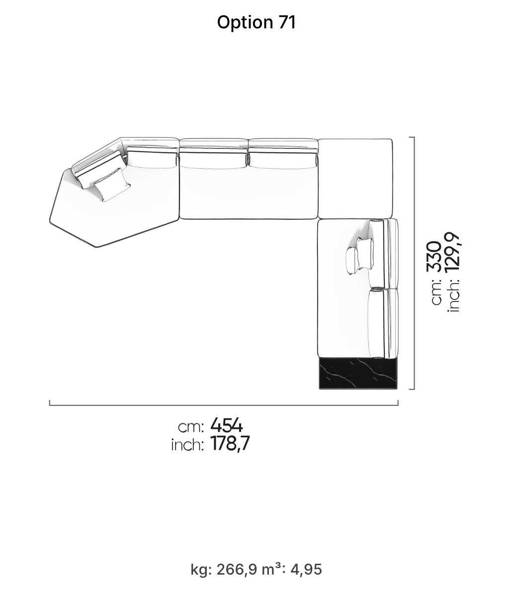 Divano Modulare Loft – Composizione 60