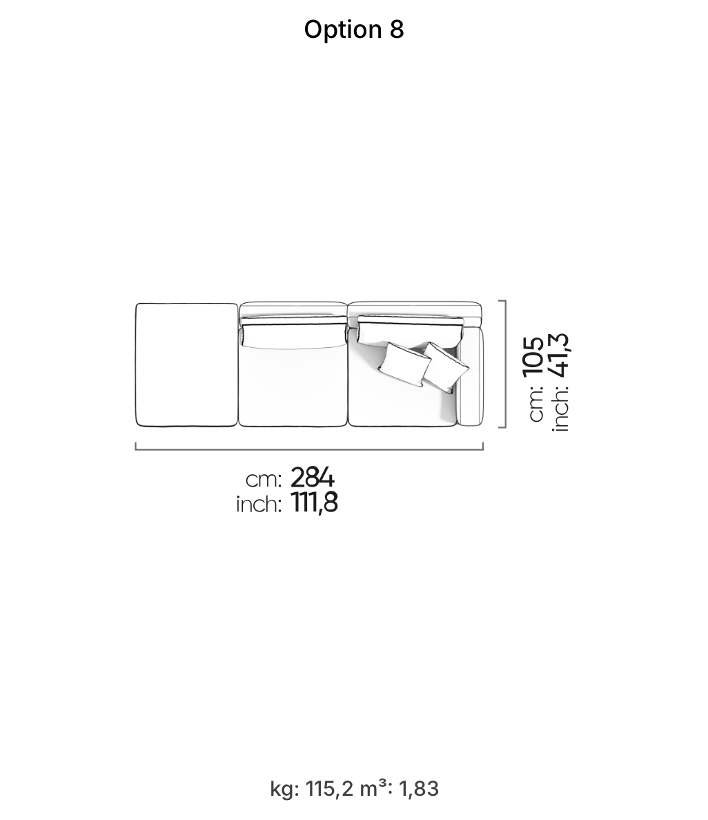 Divano Modulare Loft – Composizione 7