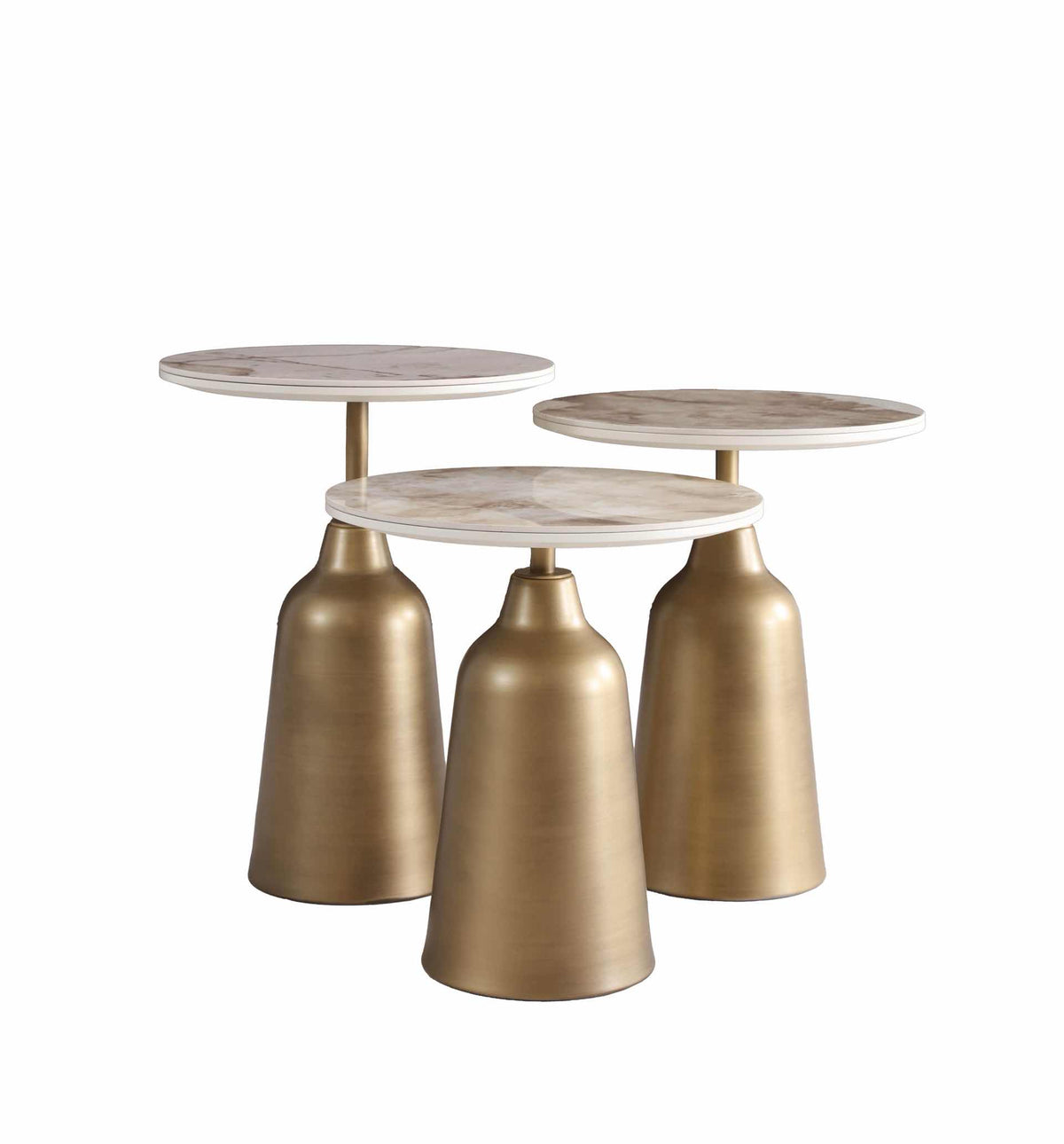 Set 3 tavolini a incastro Beige – Sarancolin