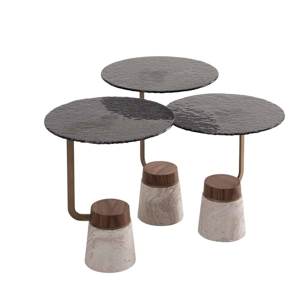 Set 3 tavolini a incastro Bold – Fusion