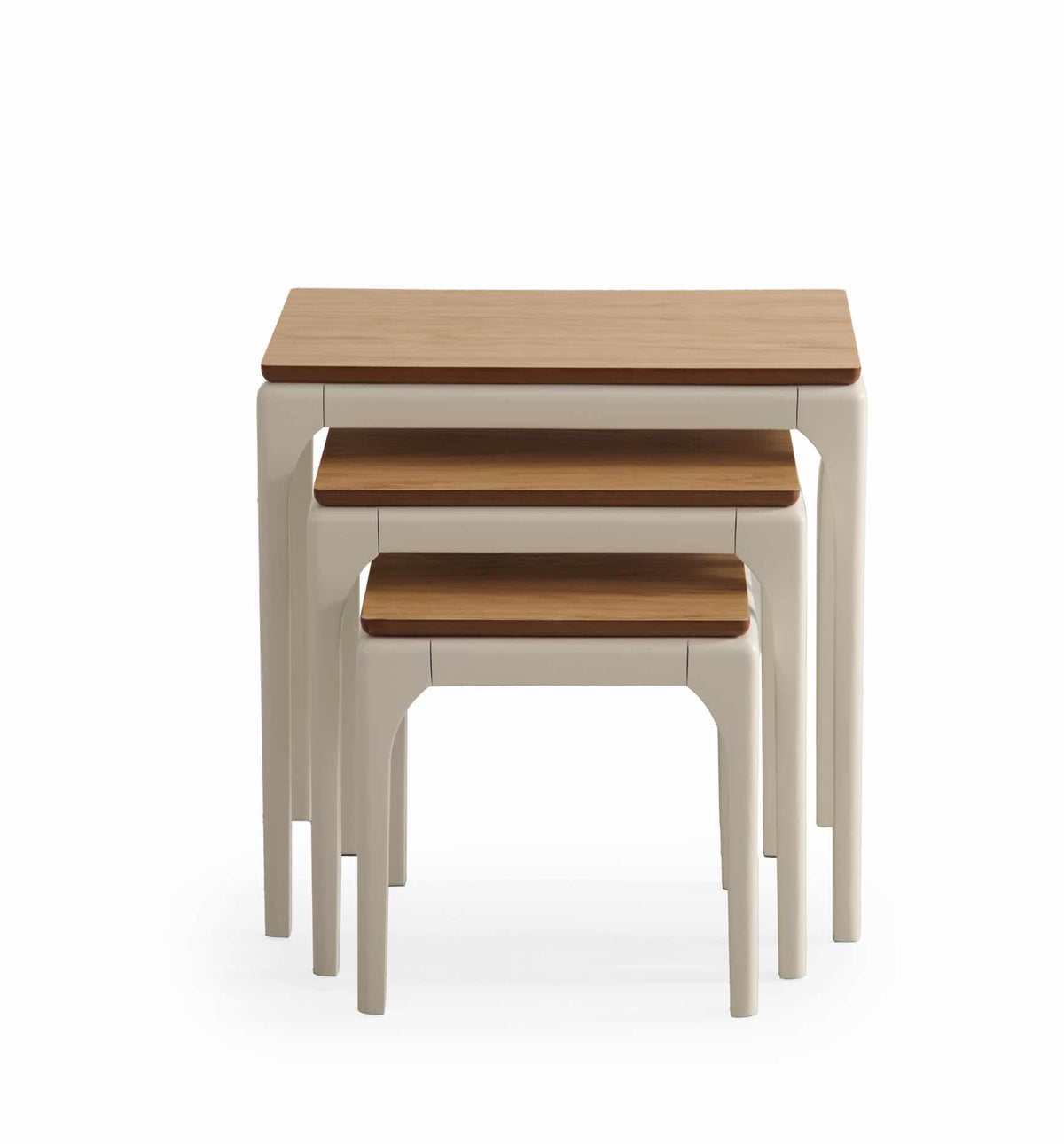 Set 3 tavolini a incastro Bongo – Rovere