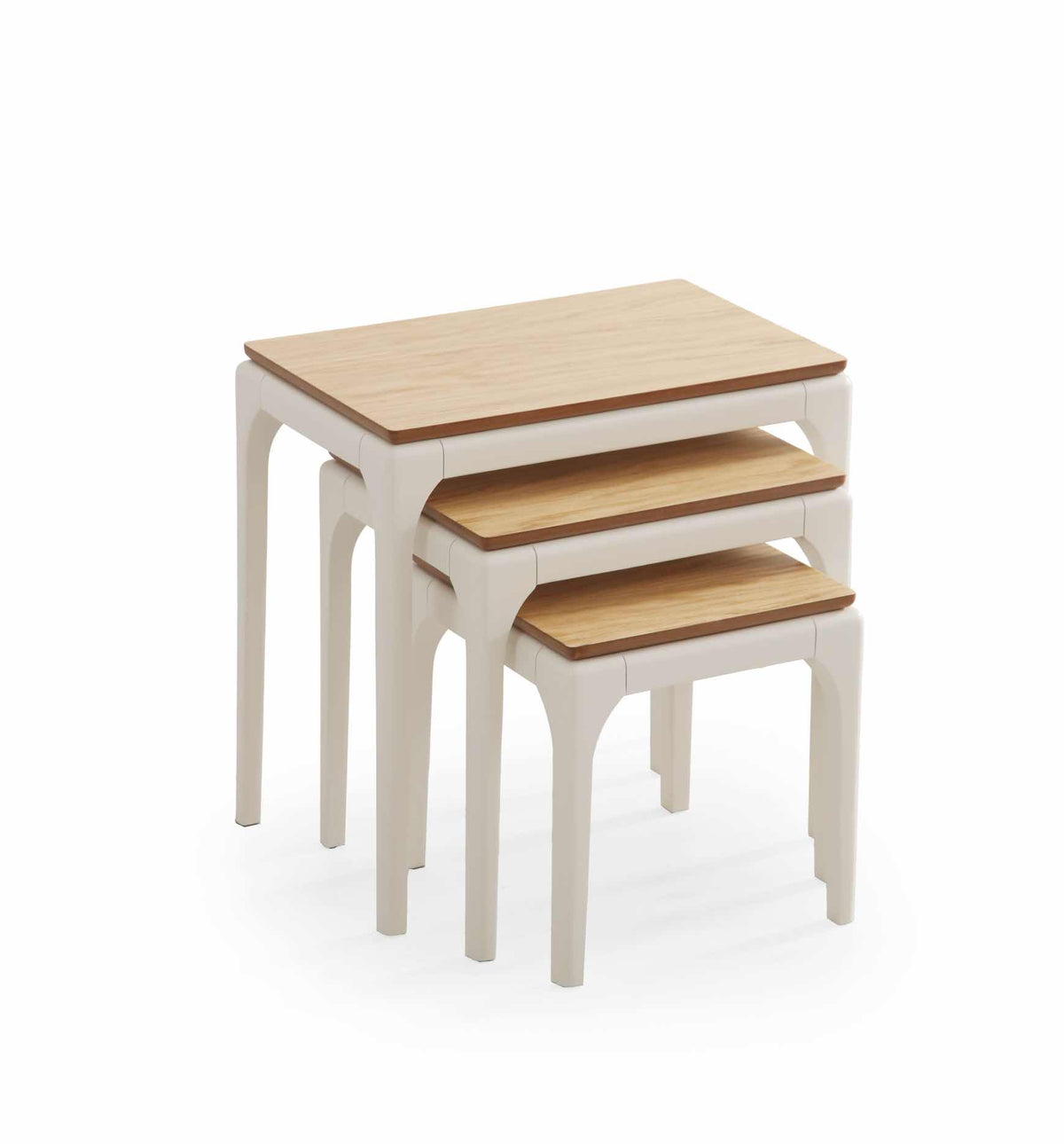 Set 3 tavolini a incastro Bongo – Rovere