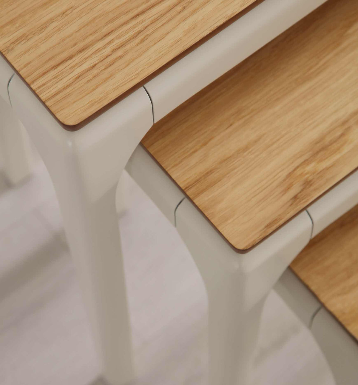 Set 3 tavolini a incastro Bongo – Rovere