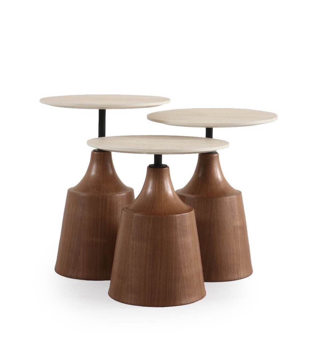 Set 3 tavolini a incastro Capri – Ceramica