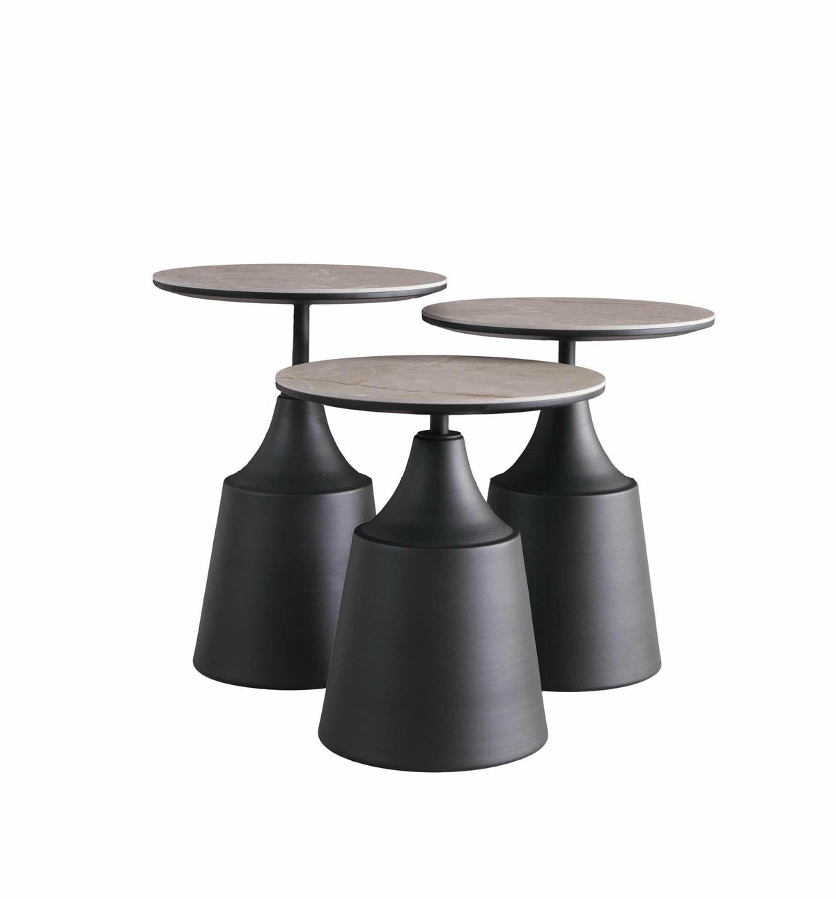 Set 3 tavolini a incastro Grade – Calacatta Gold