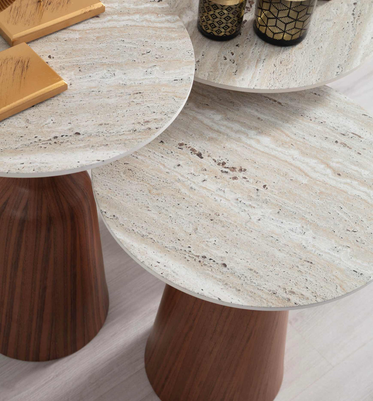 Set 3 tavolini a incastro Hazel – Ceramica