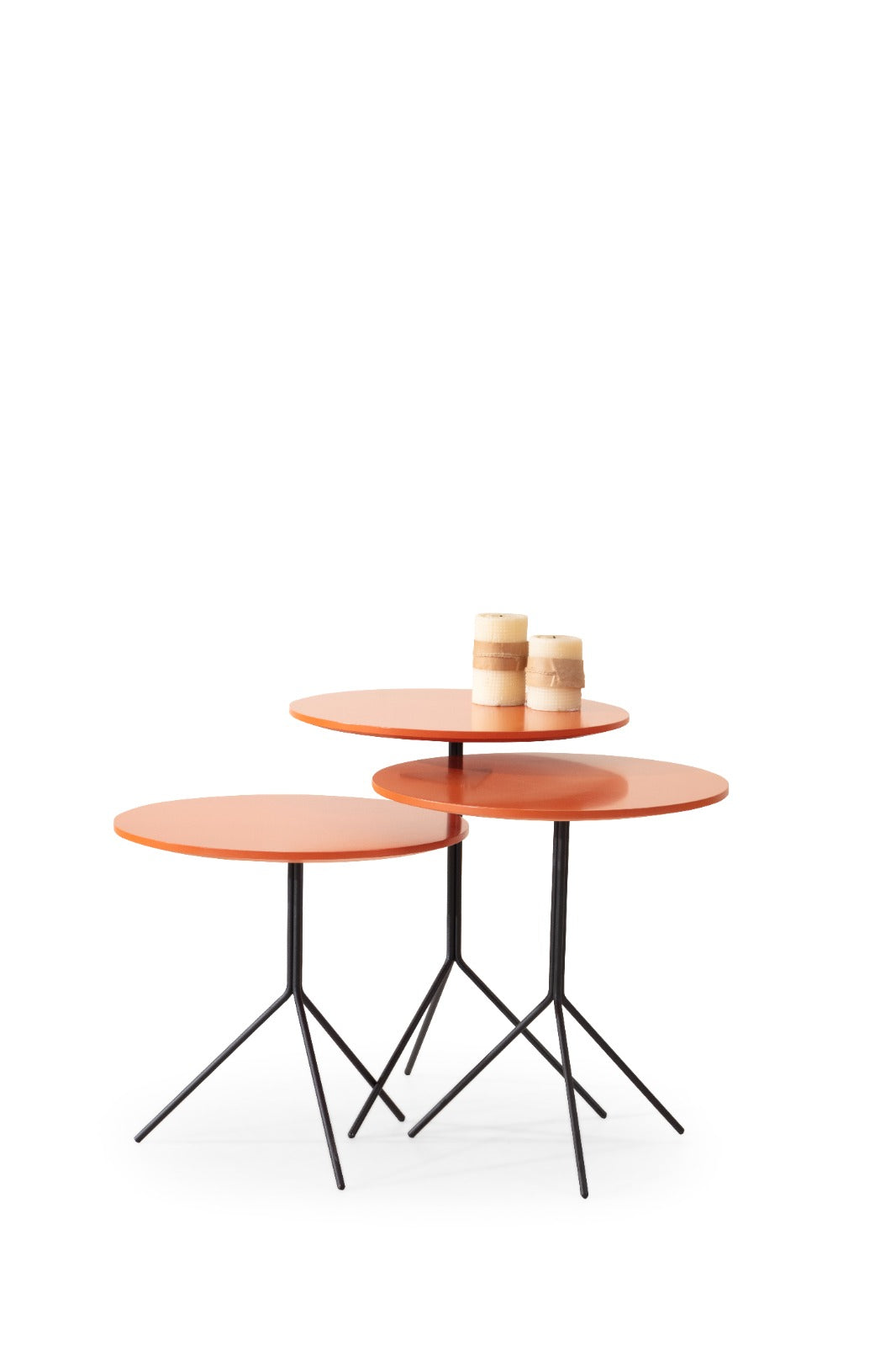 Set 3 tavolini a incastro Orange