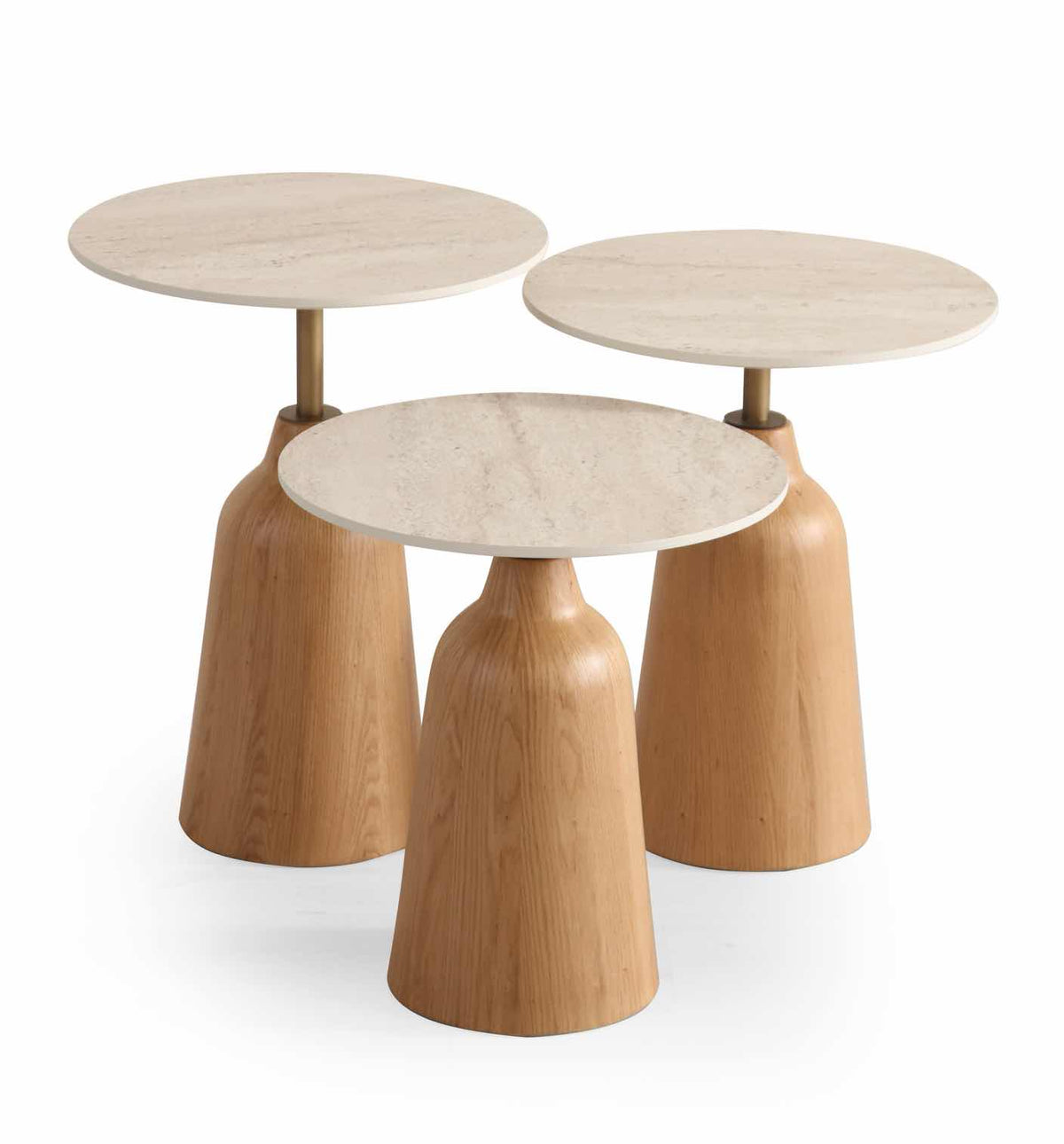 Set 3 tavolini a incastro Pera – Ceramica
