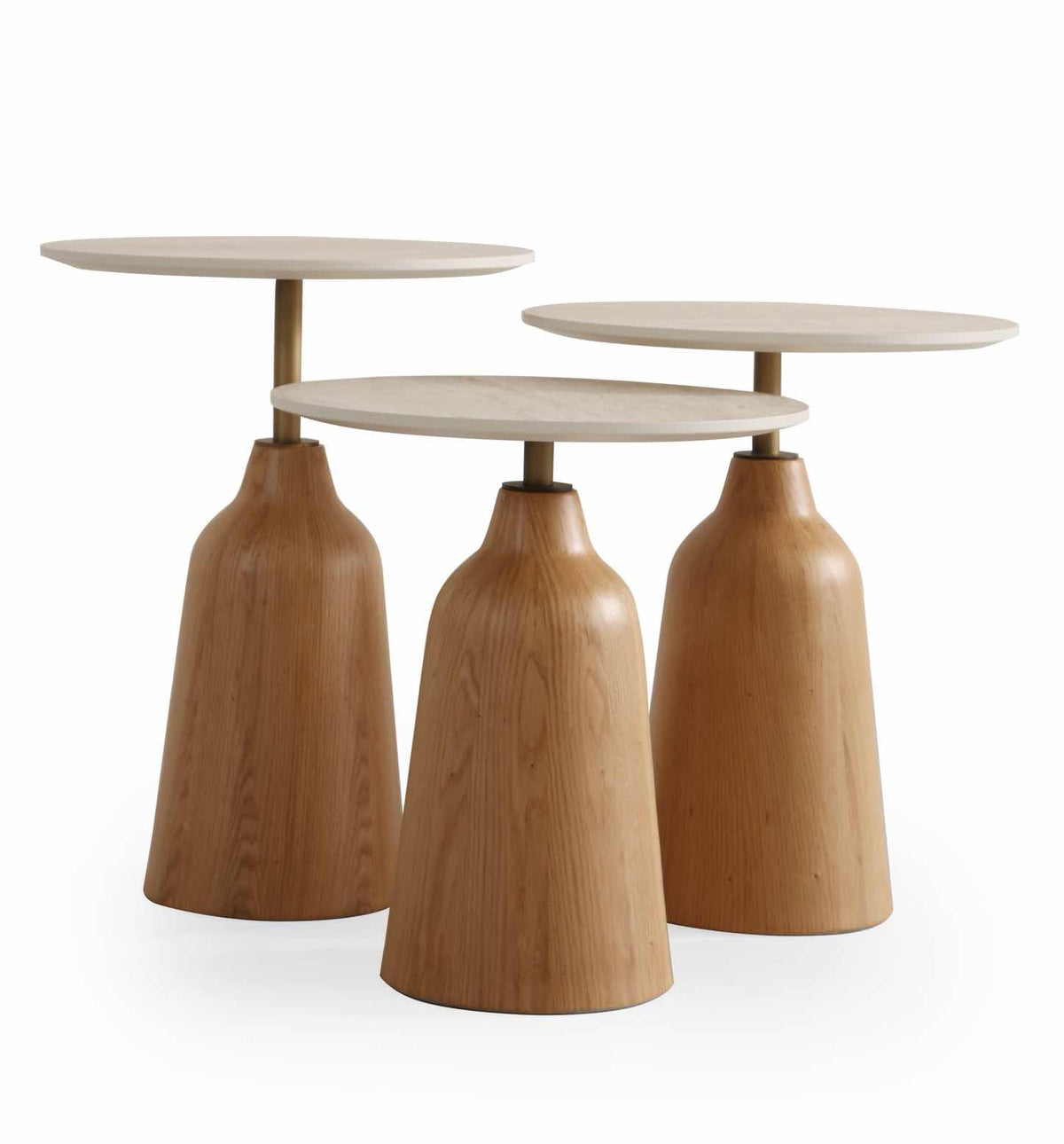 Set 3 tavolini a incastro Pera – Ceramica