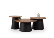 Set tavolini da salotto Tola – Noce