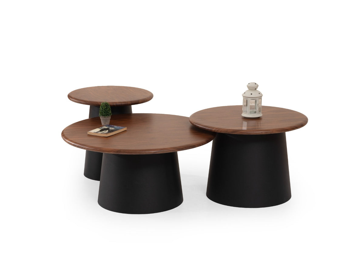 Set tavolini da salotto Tola – Noce