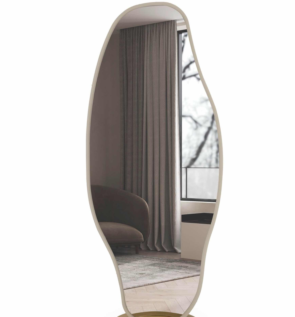 Specchio da terra Dublin – Ecru