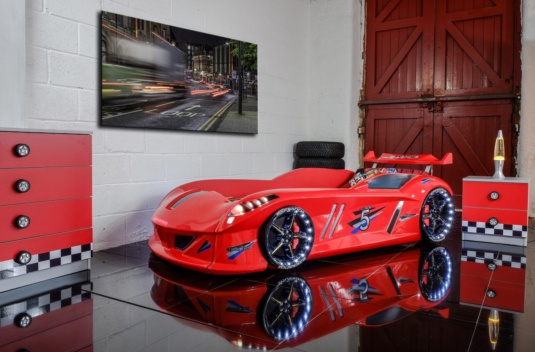 Speedy Letto Auto LED 90x190cm