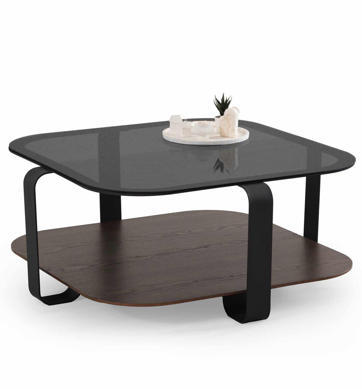 Tavolino da salotto quadrato Royal – Noce