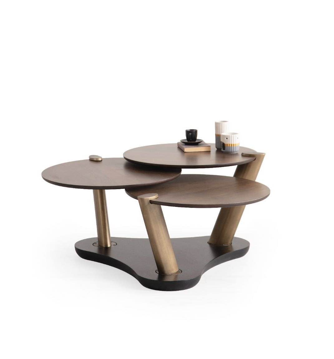 Tavolino da salotto Trio – Ottone