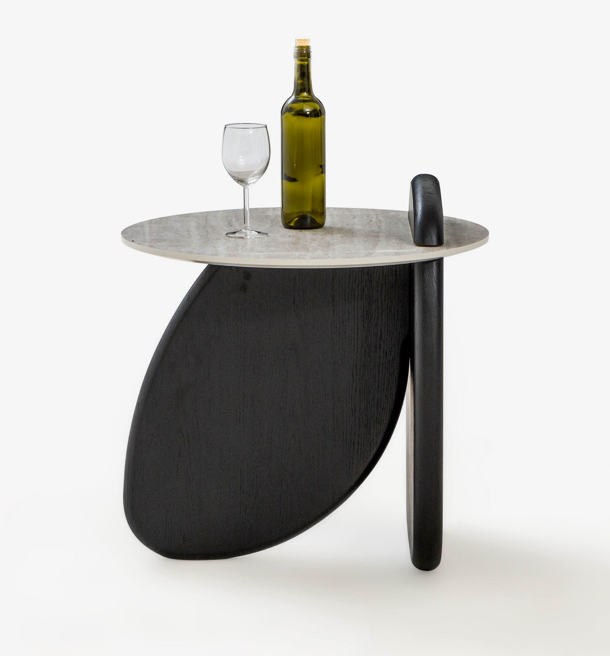 Tavolino laterale Markiz – Travertino scuro