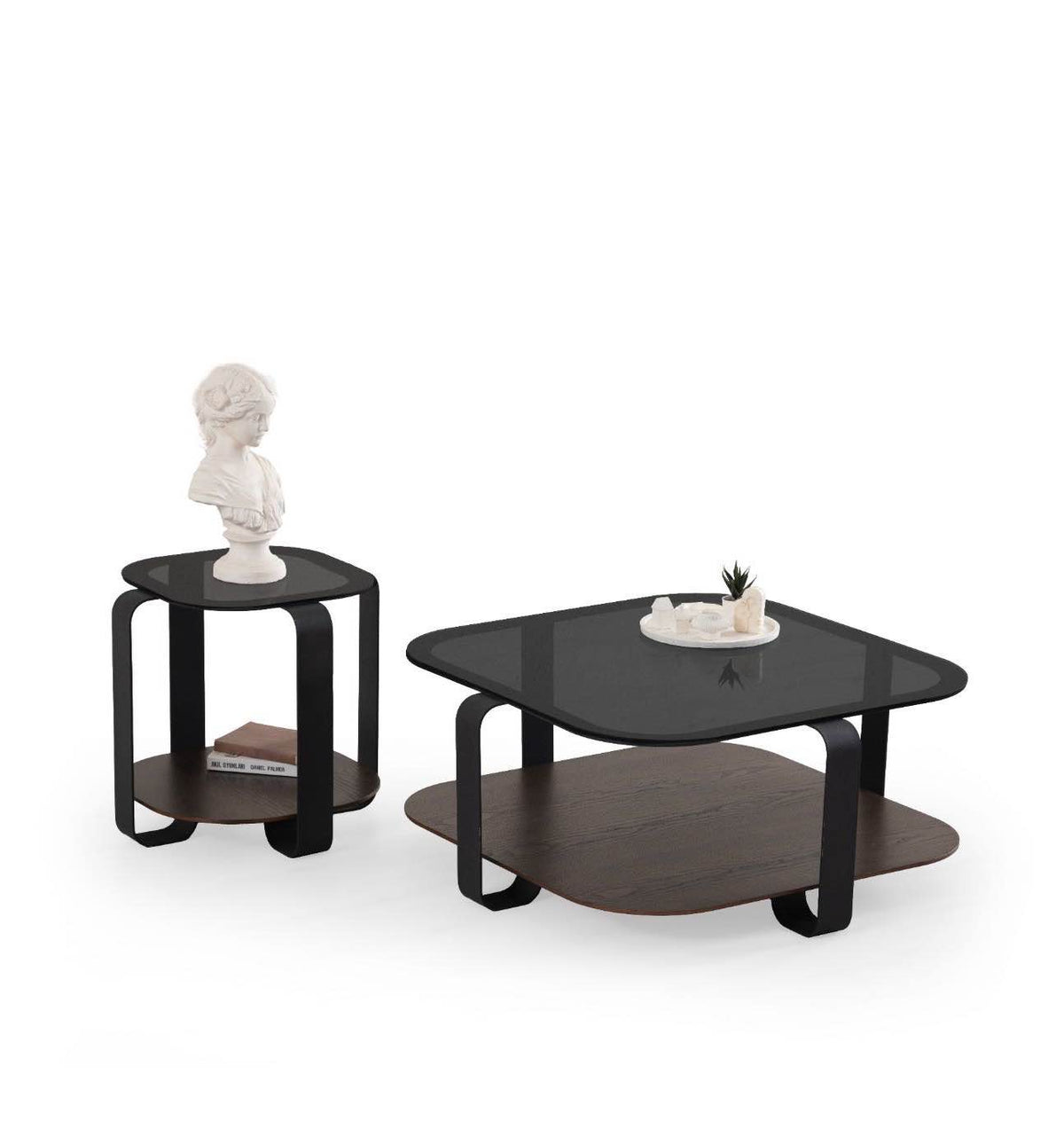Tavolino laterale Royal – Noce