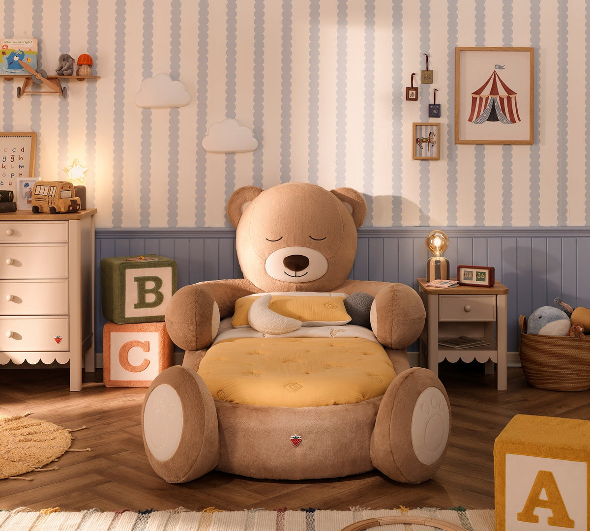 Lettino Teddy con Materasso Bamboo+