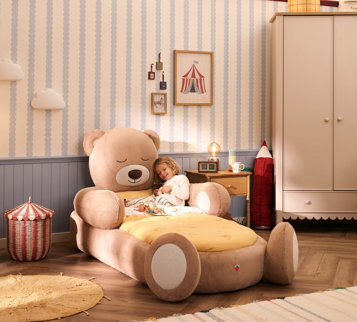 Lettino Teddy con Materasso Bamboo+