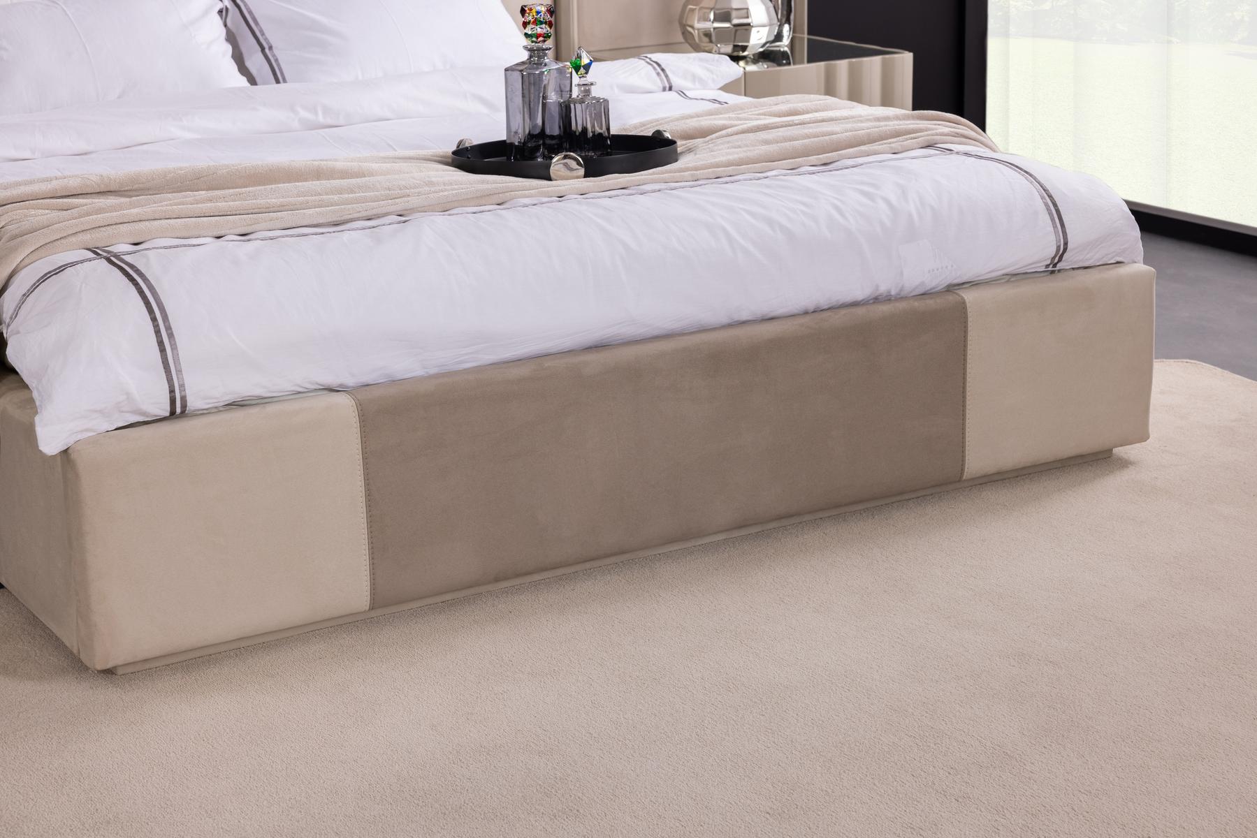 Set Camera Da Letto Bugatti: Armadio 6 Ante, Comò, Comodini, Letti 160/180 Cm, Design Elegante e Spazioso