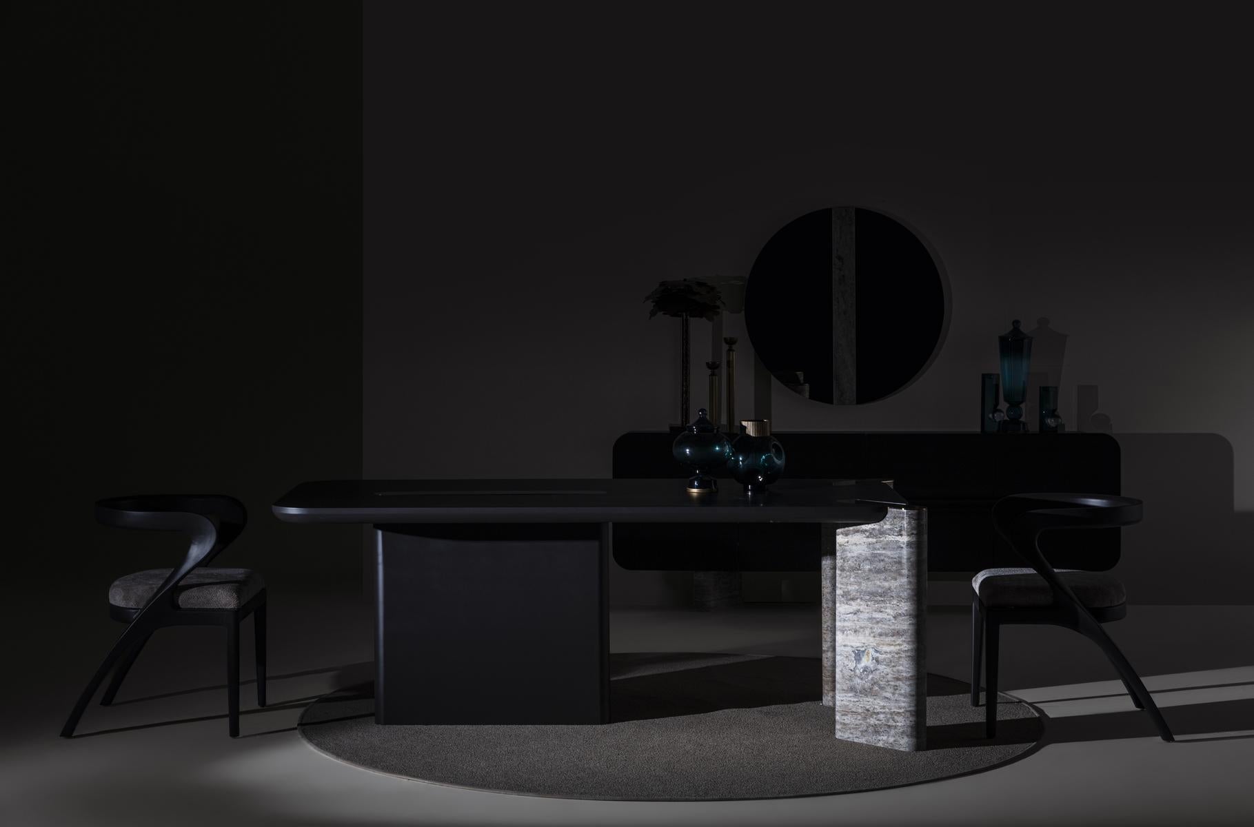 Maybach in Rovere Nero - Set Sala da Pranzo