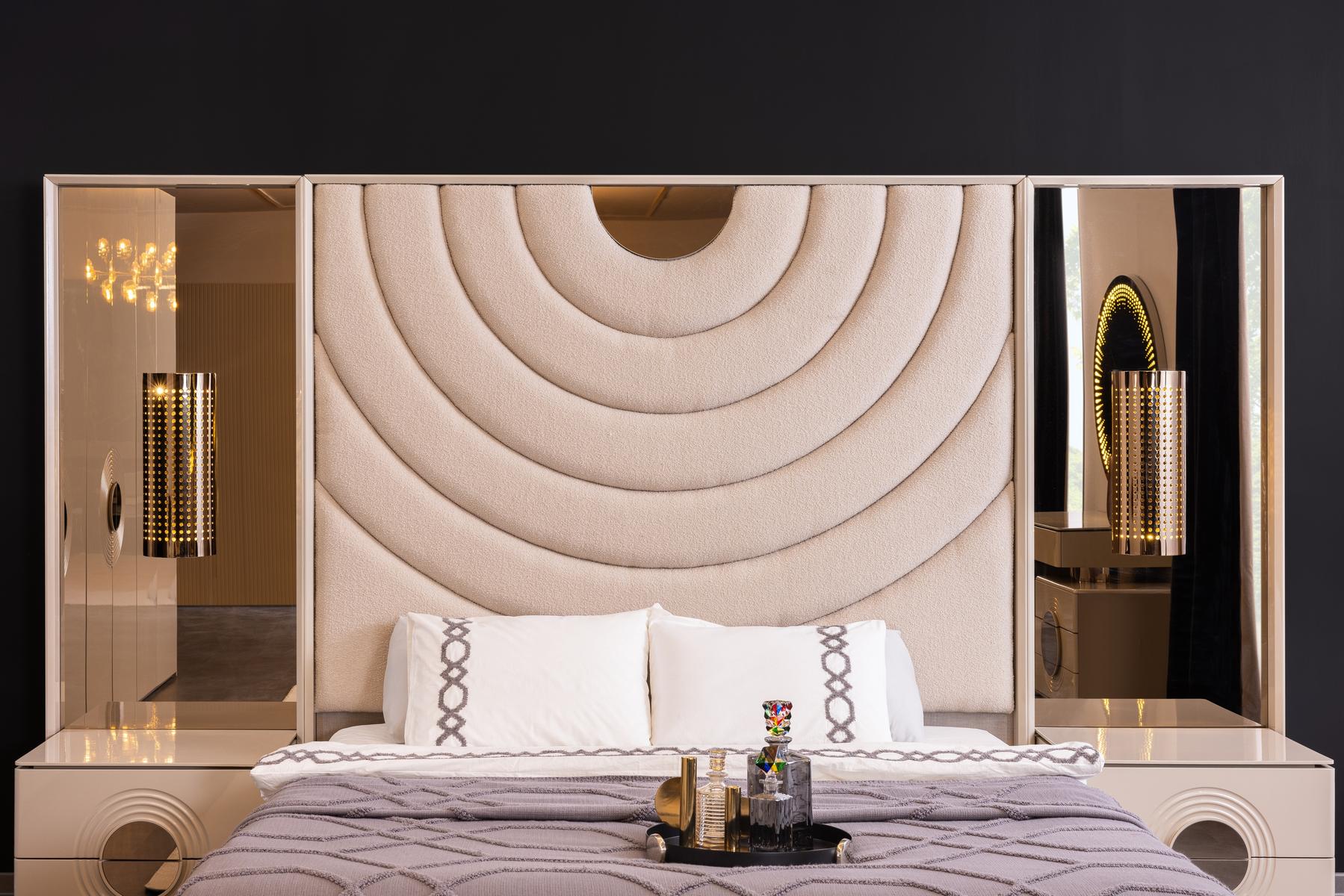 Set Camera Da Letto Panamera: Armadio 6 Ante, Comò, Comodini, Letti 160/200Cm, Design Elegante e Spazioso