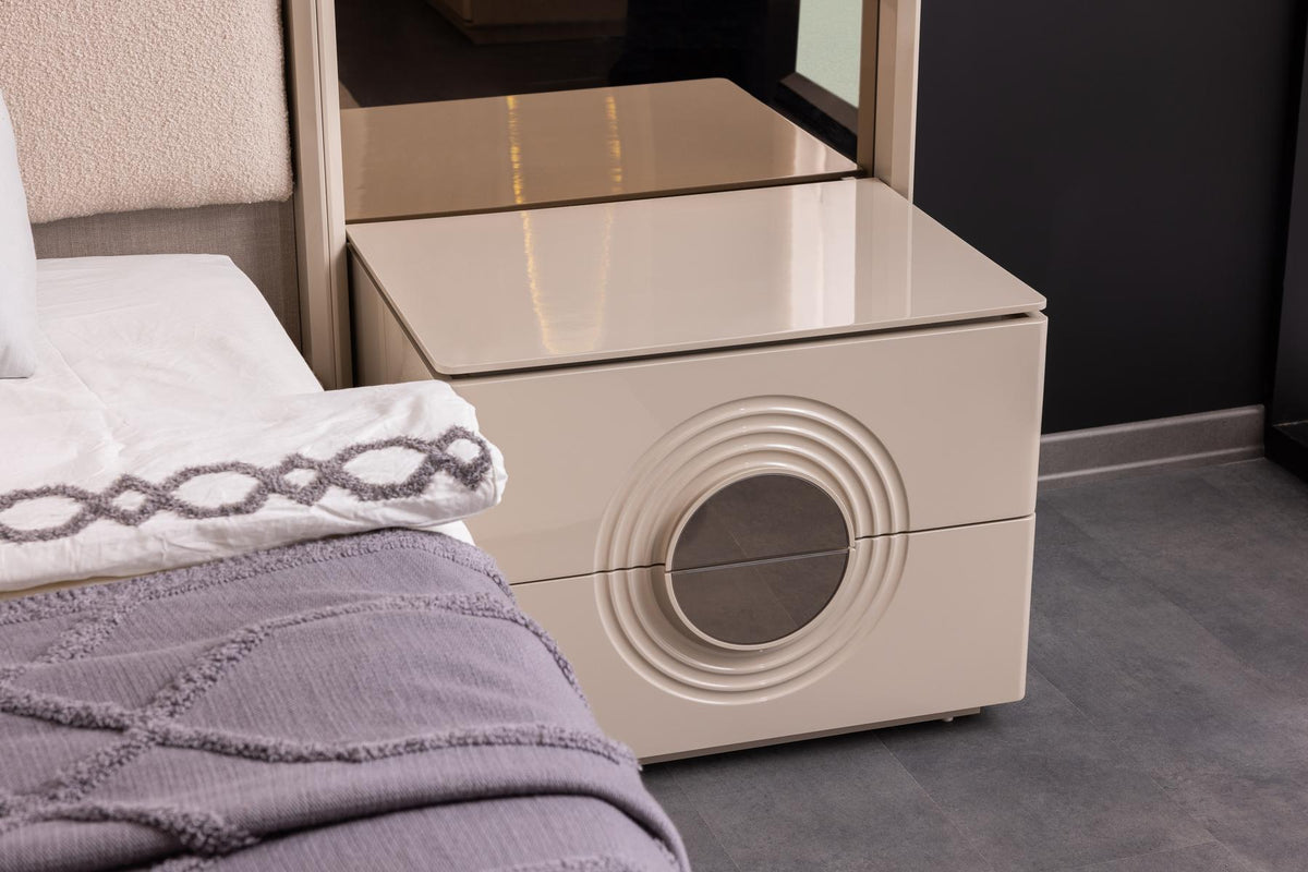 Set Camera Da Letto Panamera: Armadio 6 Ante, Comò, Comodini, Letti 160/200Cm, Design Elegante e Spazioso