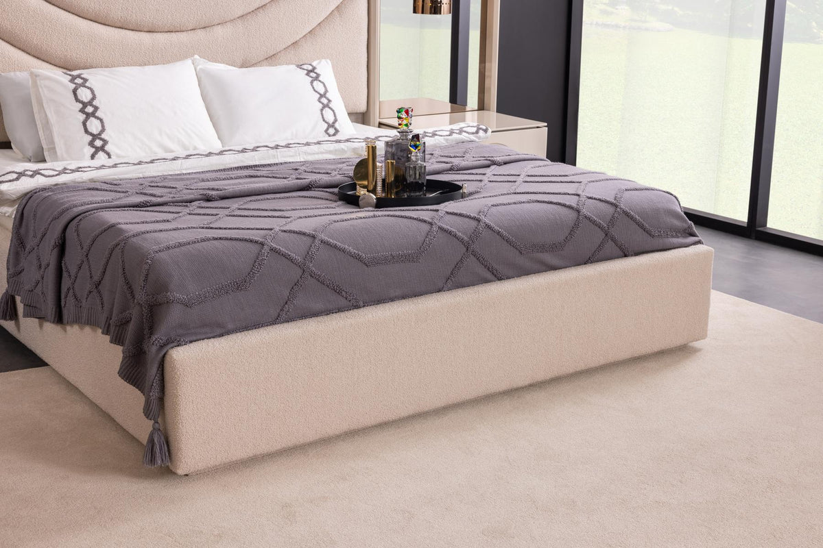 Set Camera Da Letto Panamera: Armadio 6 Ante, Comò, Comodini, Letti 160/200Cm, Design Elegante e Spazioso