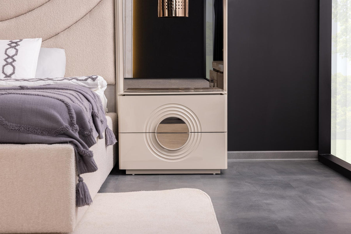 Set Camera Da Letto Panamera: Armadio 6 Ante, Comò, Comodini, Letti 160/200Cm, Design Elegante e Spazioso