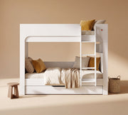 Letto a Castello Nest Bianco con Cassetto Estraibile (90x200 cm)