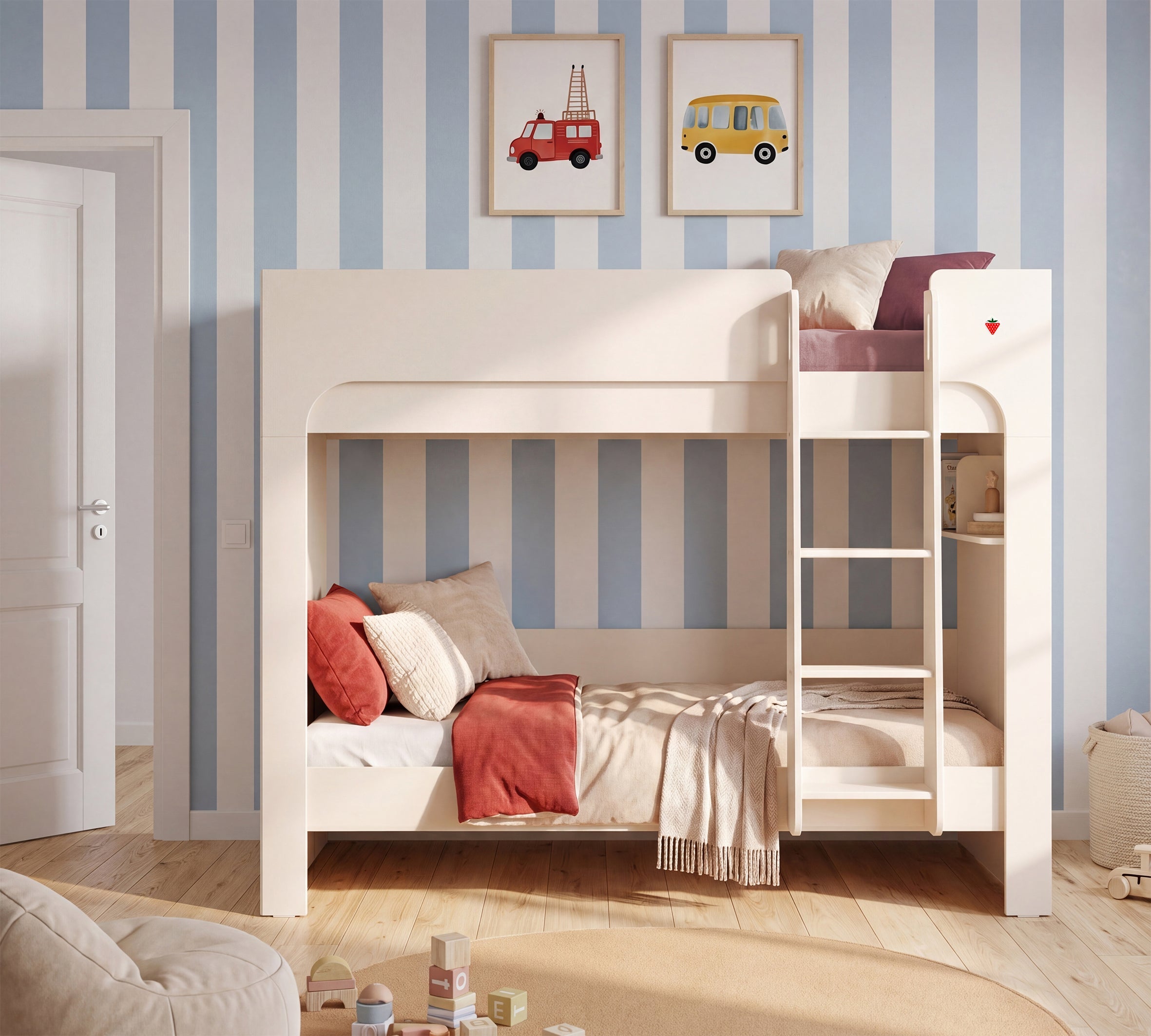Letto a Castello Varia Crema (90x200 cm)