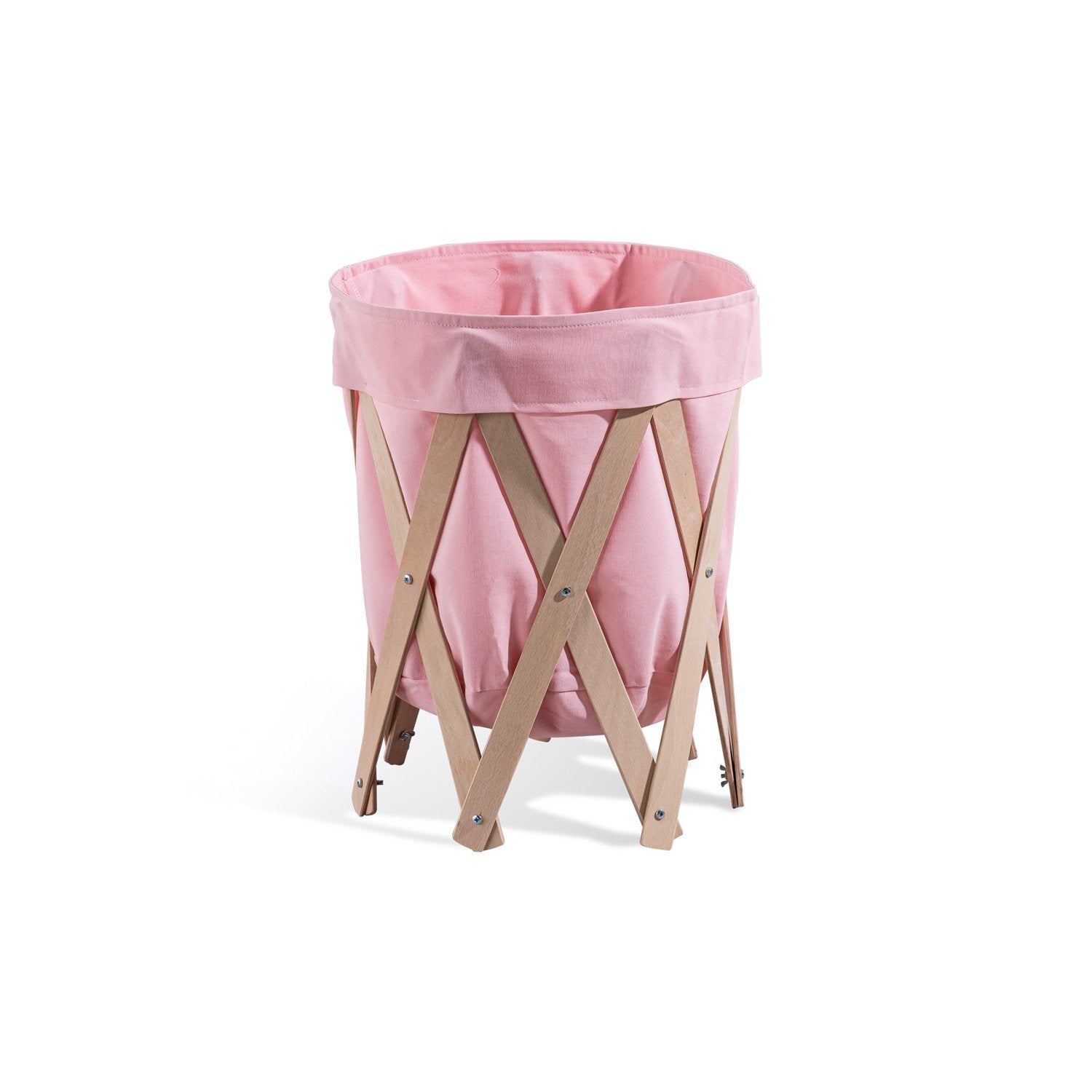 Woodba – Cesto Porta Giocattoli (Rosa)